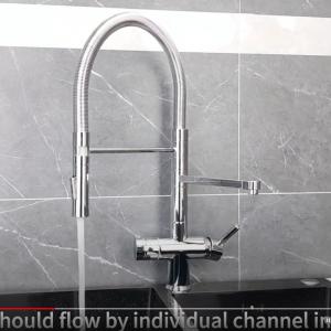 DOGO Pull out and down 3 way faucet  for filter water system
