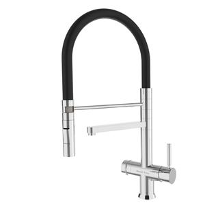 Spring Type Three Way Kitchen Faucet 